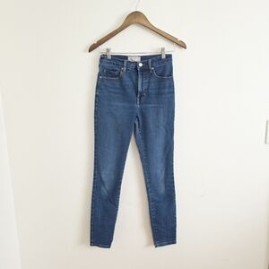 Everlane Dark Wash Skinny Jeans High-Rise Tapered